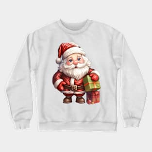 Cute Santa Claus with Gifts Crewneck Sweatshirt